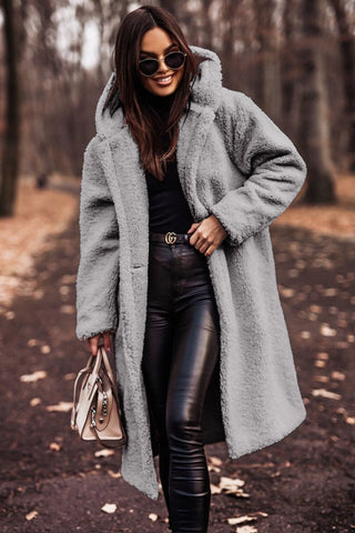 Mathilda | Oversize-Teddymantel mit Kapuze