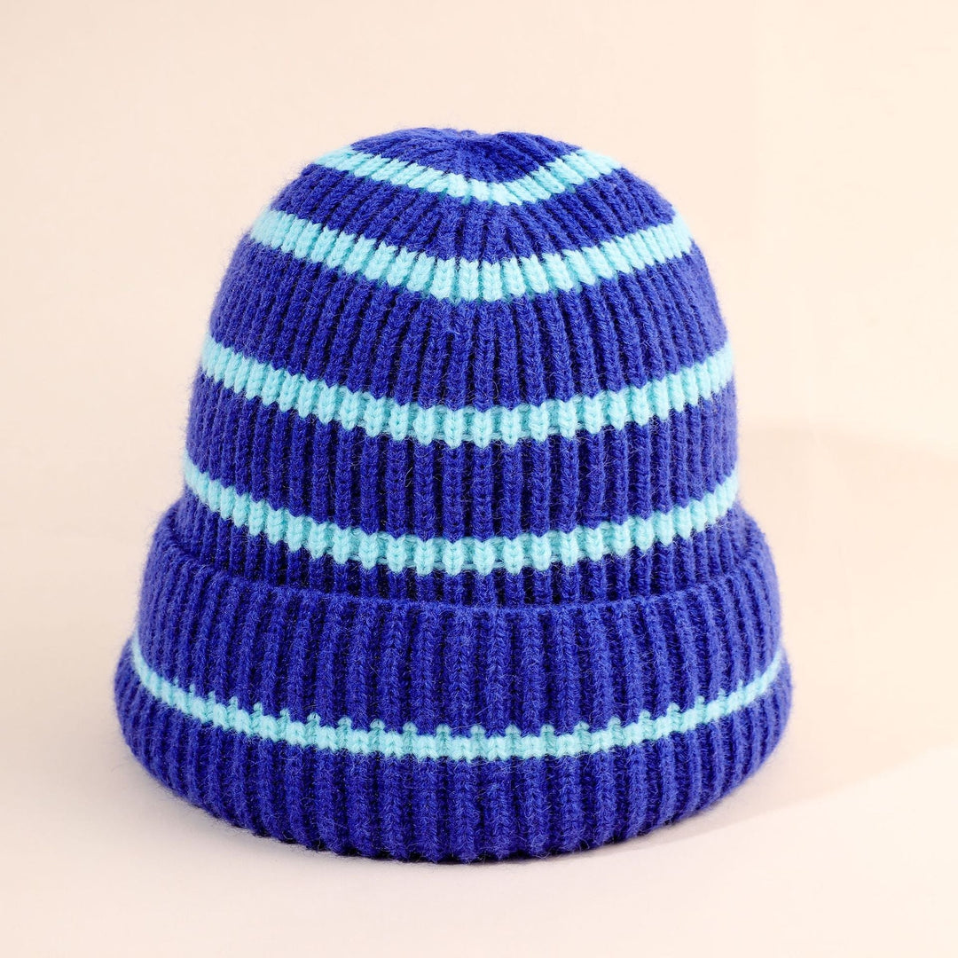 Rike | Gestreifte Beanie mit weichem Innenfutter