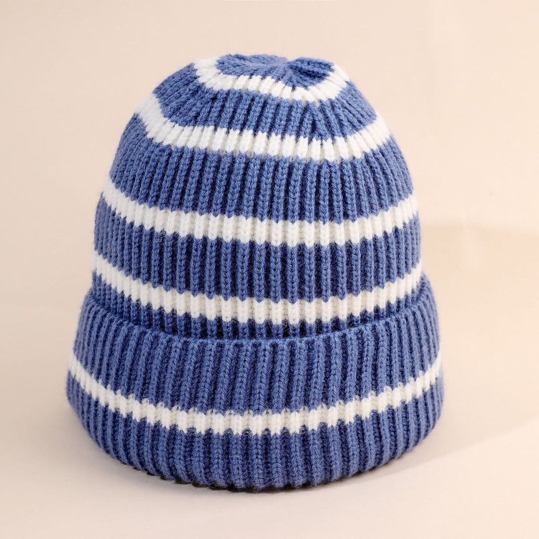 Rike | Gestreifte Beanie mit weichem Innenfutter