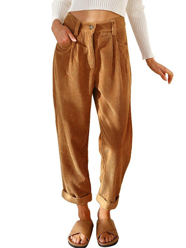 Dagmar | Lockere Cordhose mit elastischem Bund
