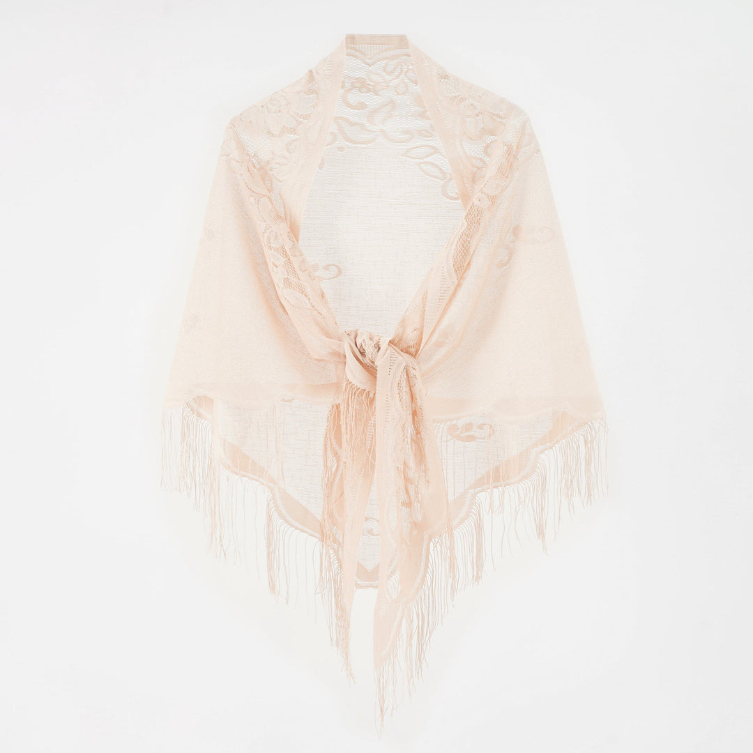 Odile | Chiffon-Schal mit Fransen