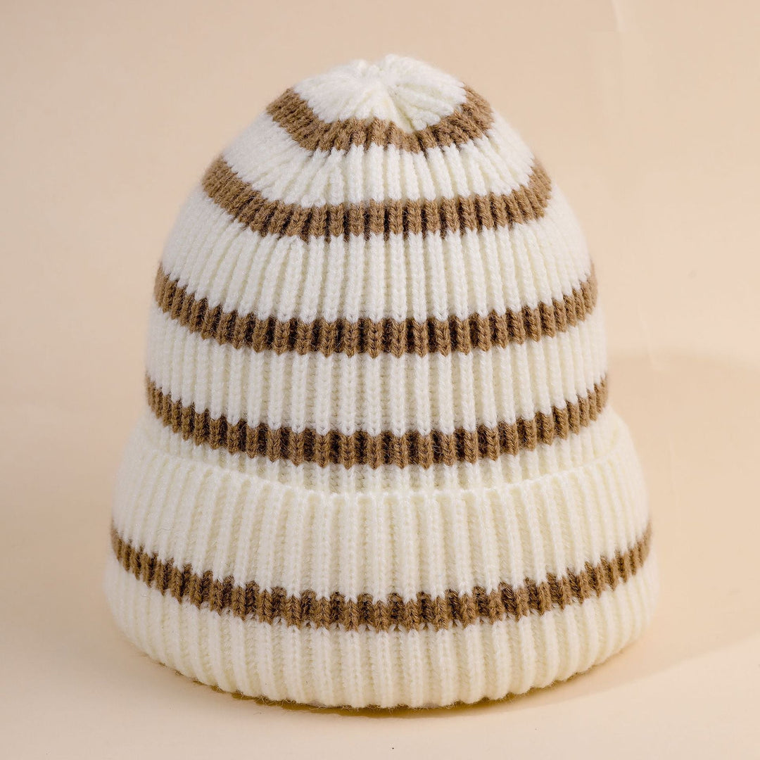 Rike | Gestreifte Beanie mit weichem Innenfutter