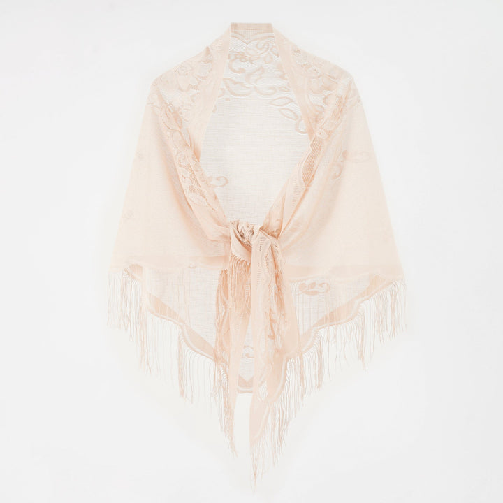 Odile | Chiffon-Schal mit Fransen