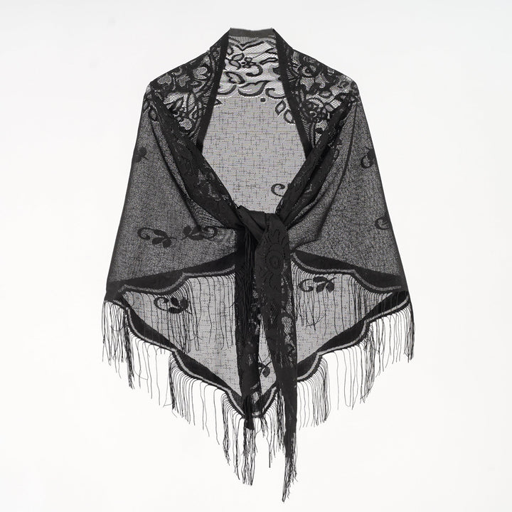 Odile | Chiffon-Schal mit Fransen