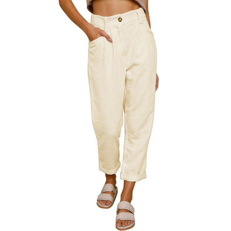 Dagmar | Lockere Cordhose mit elastischem Bund