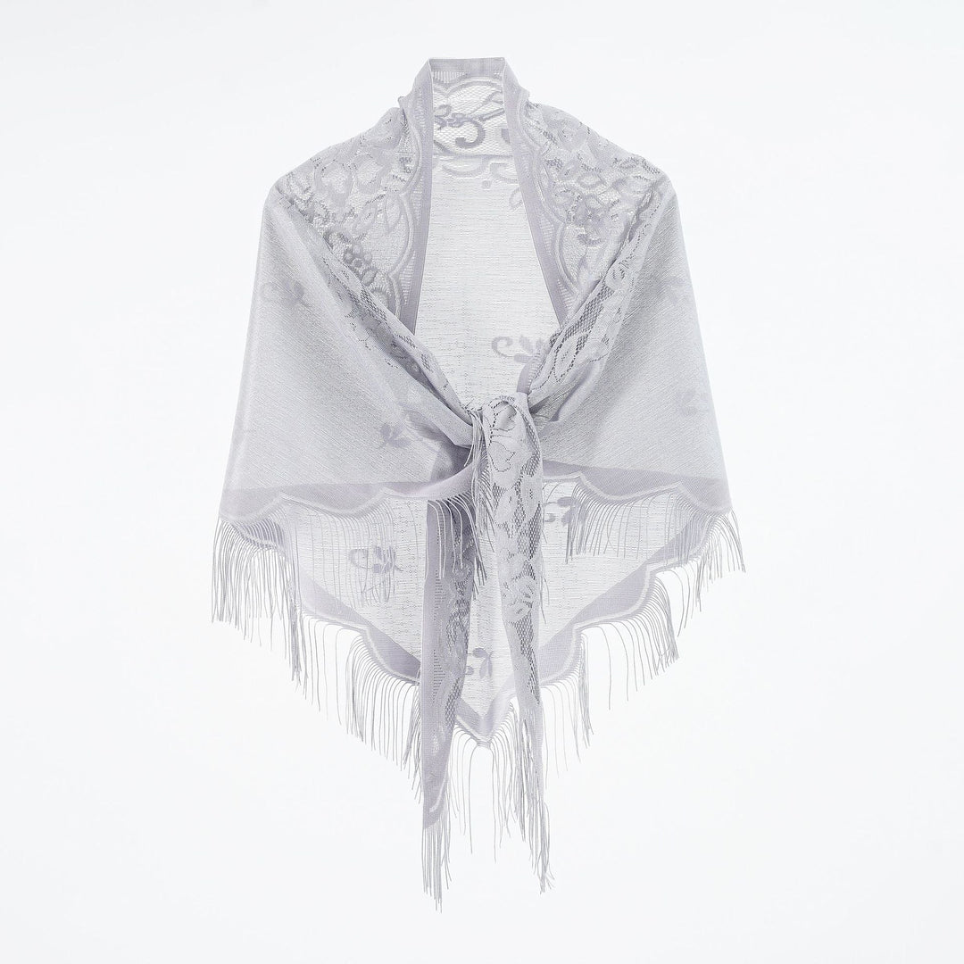 Odile | Chiffon-Schal mit Fransen