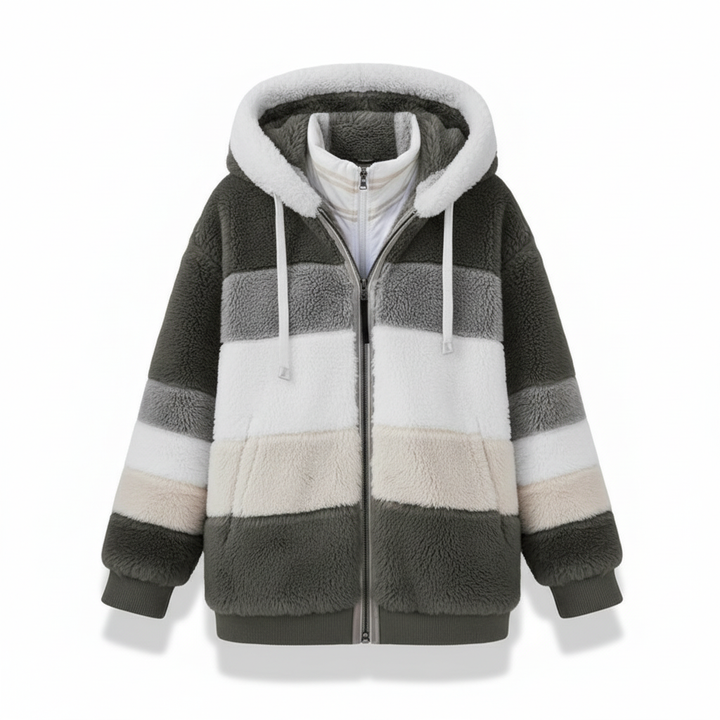 Mathilda | Oversized Weste mit Kapuze
