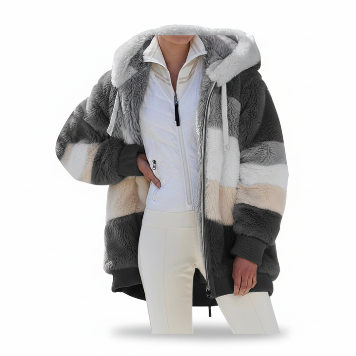 Mathilda | Oversized Weste mit Kapuze