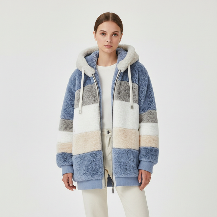 Mathilda | Oversized Weste mit Kapuze