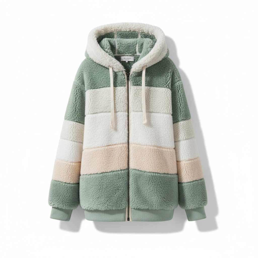 Mathilda | Oversized Weste mit Kapuze