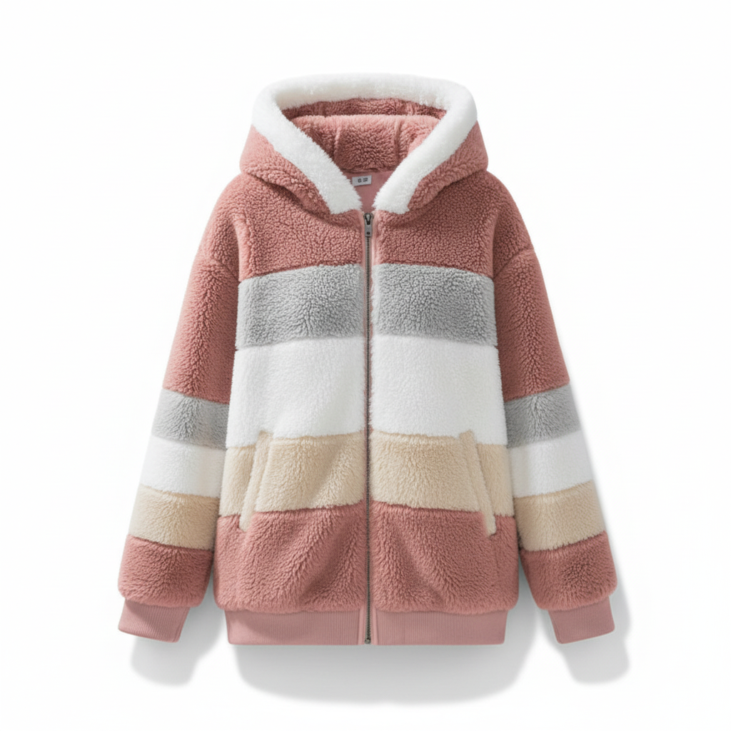 Mathilda | Oversized Weste mit Kapuze