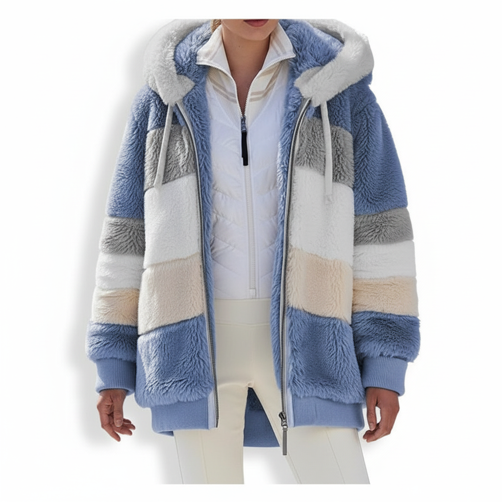 Mathilda | Oversized Weste mit Kapuze