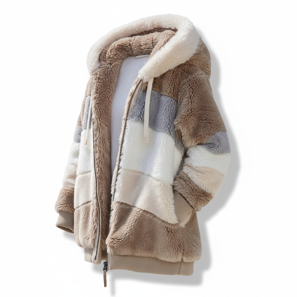 Mathilda | Oversized Weste mit Kapuze