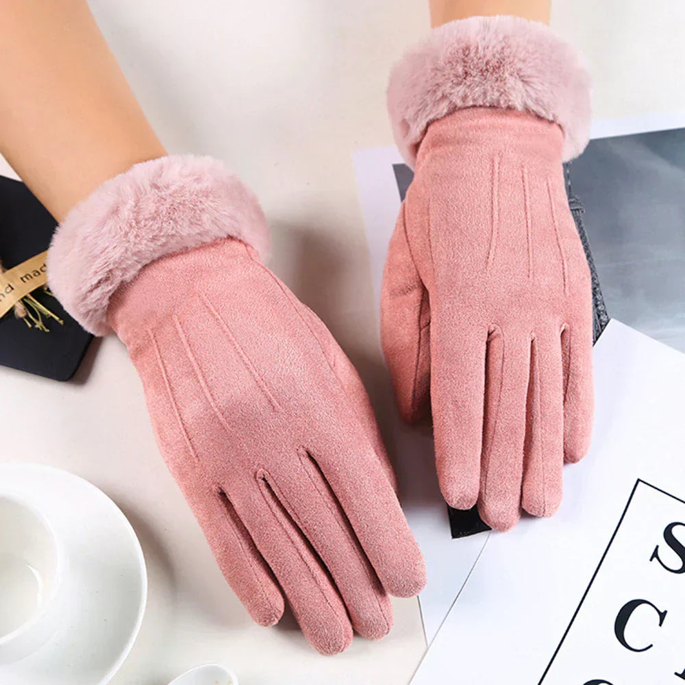 Sibylle | Handschuhe mit Kunstpelzfutter