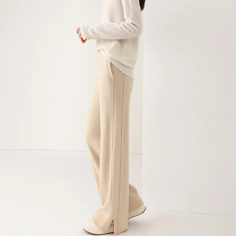 Yara | Gerade Hose aus Merinowolle