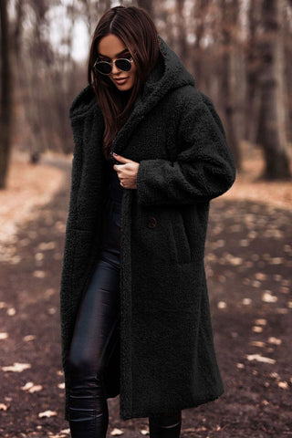 Mathilda | Oversize-Teddymantel mit Kapuze
