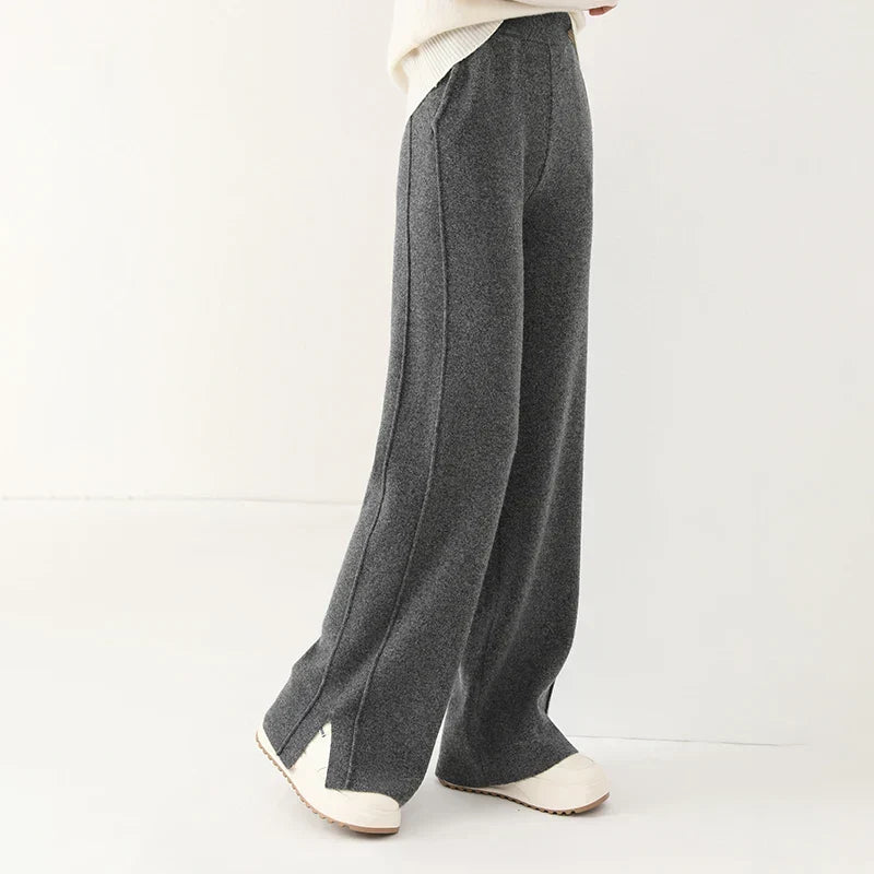 Yara | Gerade Hose aus Merinowolle
