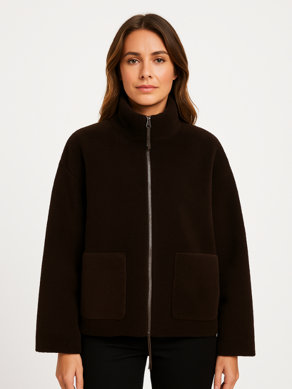 Adele | Oversized Sherpa-Fleecejacke