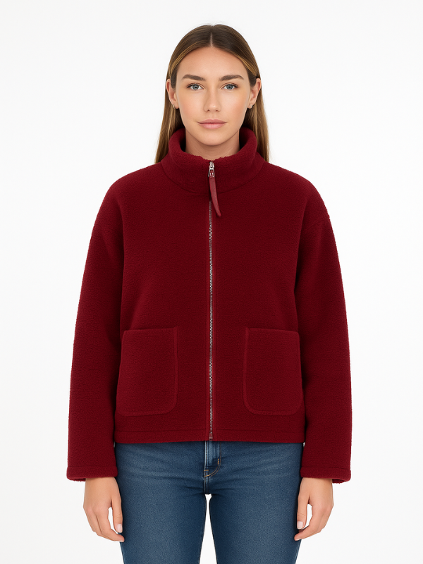 Adele | Oversized Sherpa-Fleecejacke