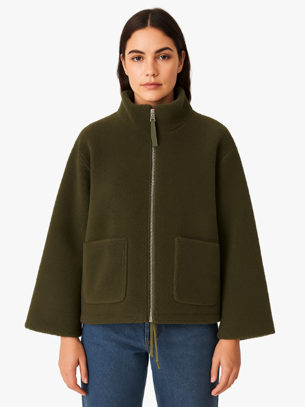 Adele | Oversized Sherpa-Fleecejacke