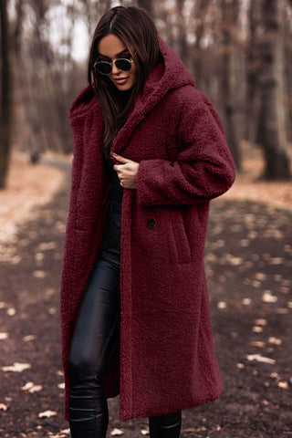 Mathilda | Oversize-Teddymantel mit Kapuze