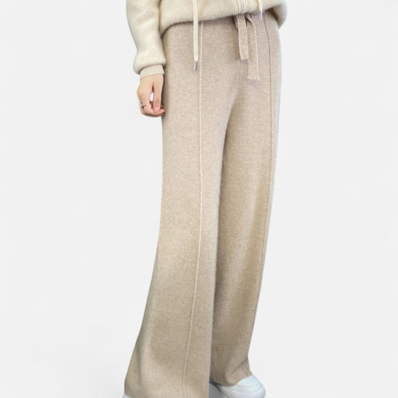 Valeska | Weit geschnittene Strickhose aus Wolle