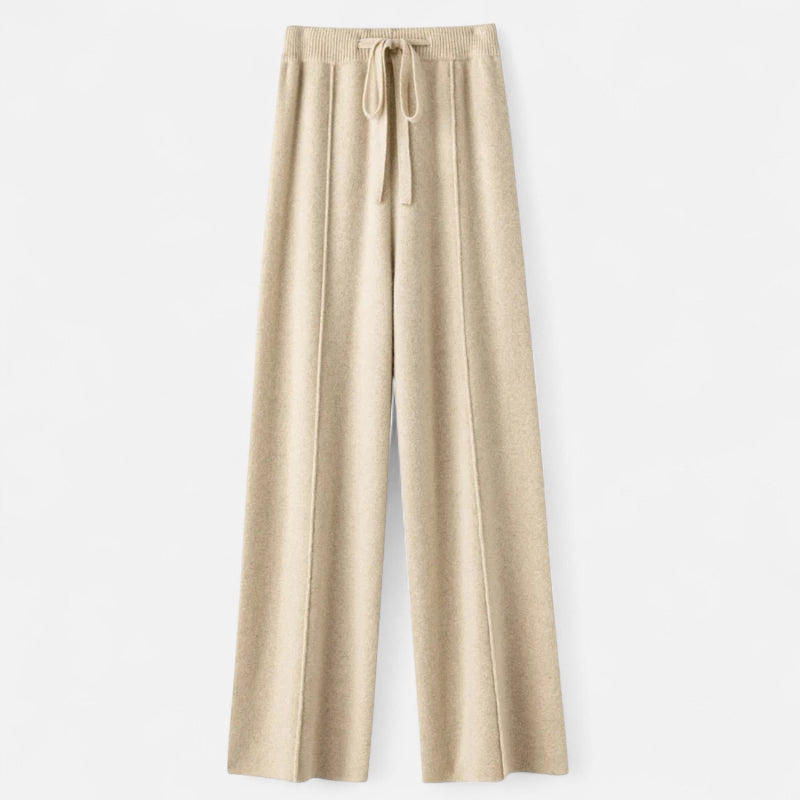 Valeska | Weit geschnittene Strickhose aus Wolle