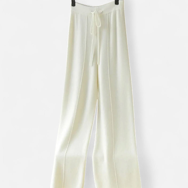 Valeska | Weit geschnittene Strickhose aus Wolle