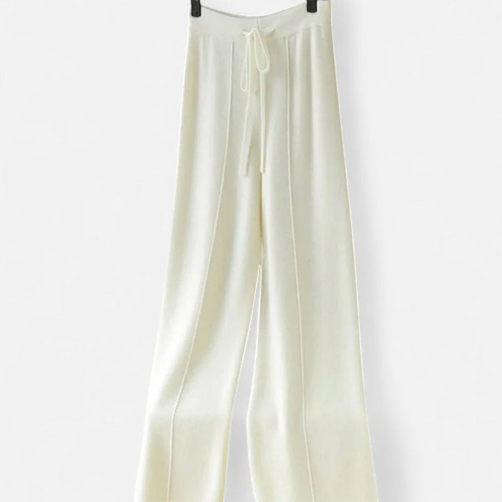 Valeska | Weit geschnittene Strickhose aus Wolle