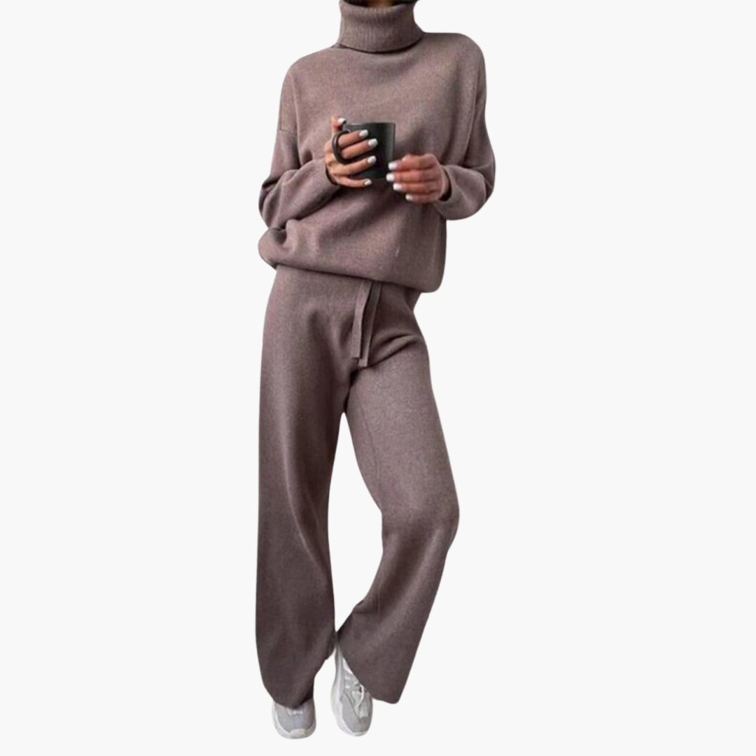 Rosi | Minimalistisches Strick-Set mit weitem Bein
