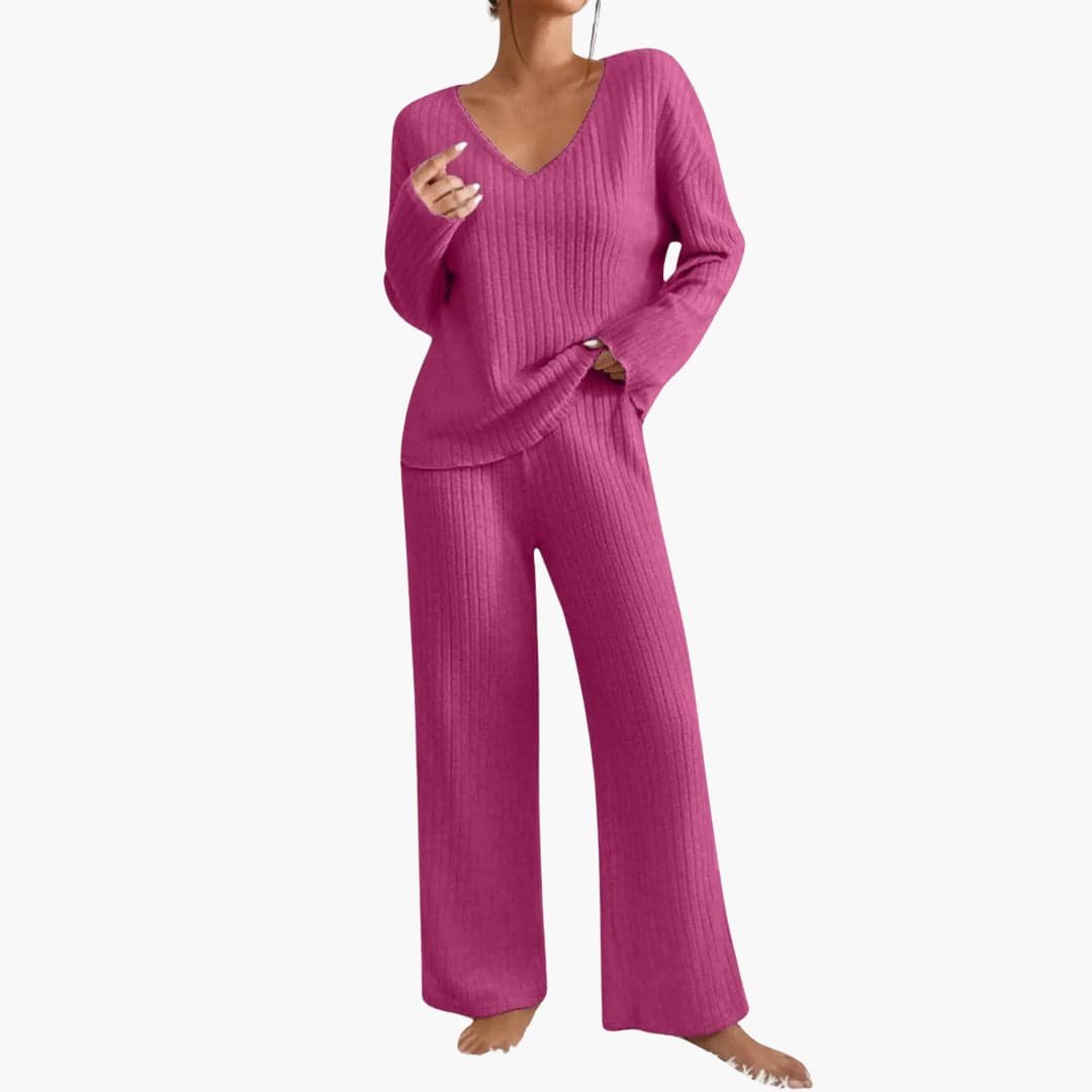 Sonja | Strick-Loungeset mit geradem Schnitt