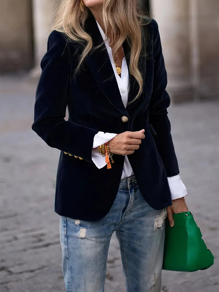 Sabina | Klassischer Blazer mit Ein-Knopf-Verschluss