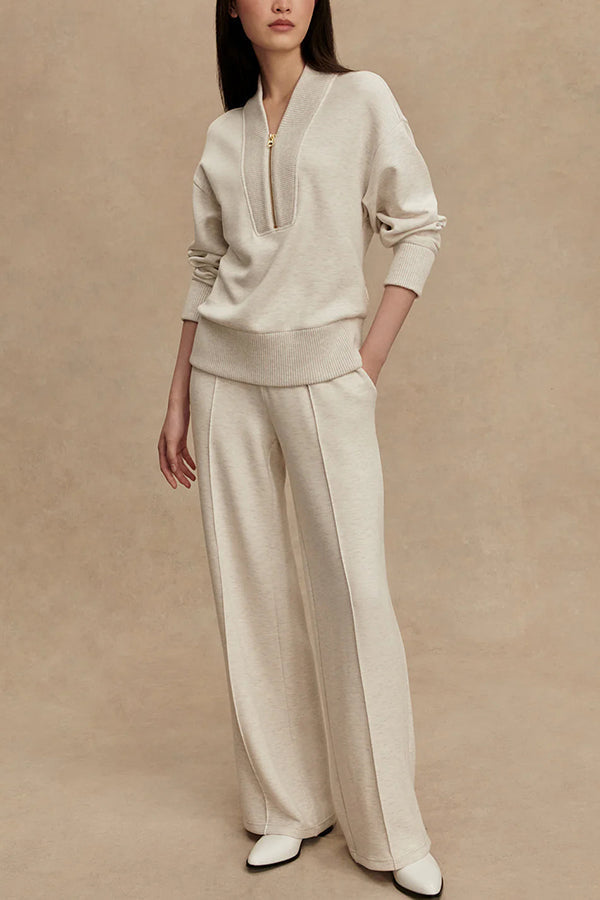 Jorina | Strick-Set mit Quarter-Zip