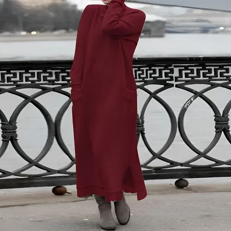 Jasmin | Pulloverkleid in Maxi-Länge