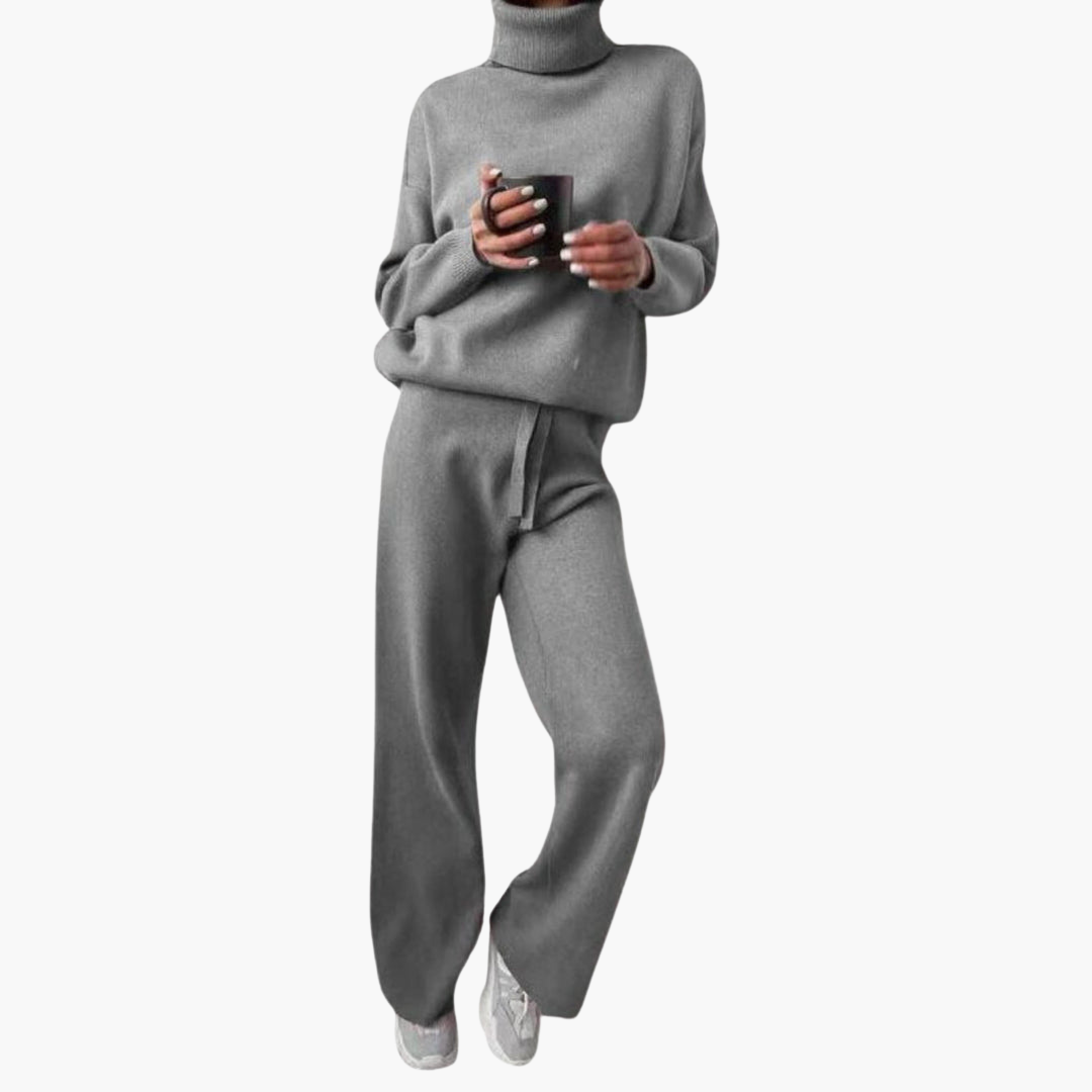 Rosi | Minimalistisches Strick-Set mit weitem Bein