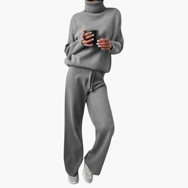 Rosi | Minimalistisches Strick-Set mit weitem Bein