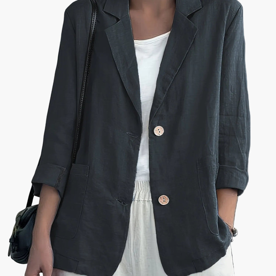 Birgit | Lockerer Blazer mit Krempelärmeln