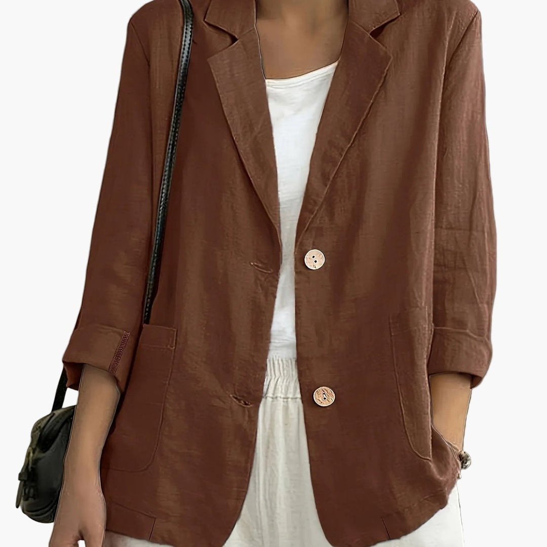 Birgit | Lockerer Blazer mit Krempelärmeln
