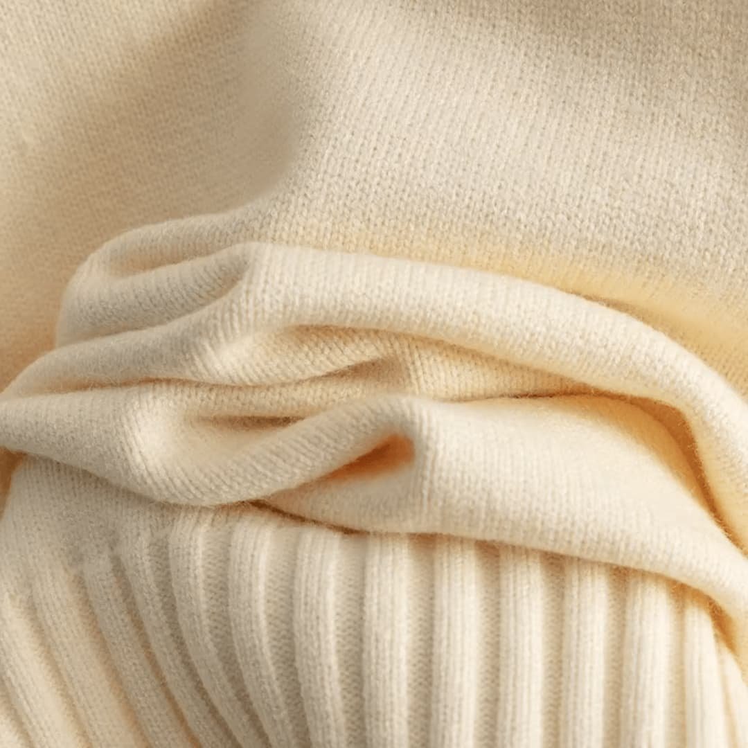 Notburga | Rollkragen-Strickset mit weiter Hose