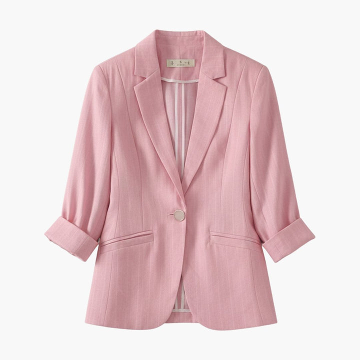 Nora | Leichter Leinen-Blazer mit Dreiviertelärmeln