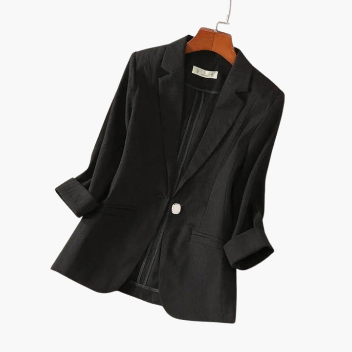 Nora | Leichter Leinen-Blazer mit Dreiviertelärmeln