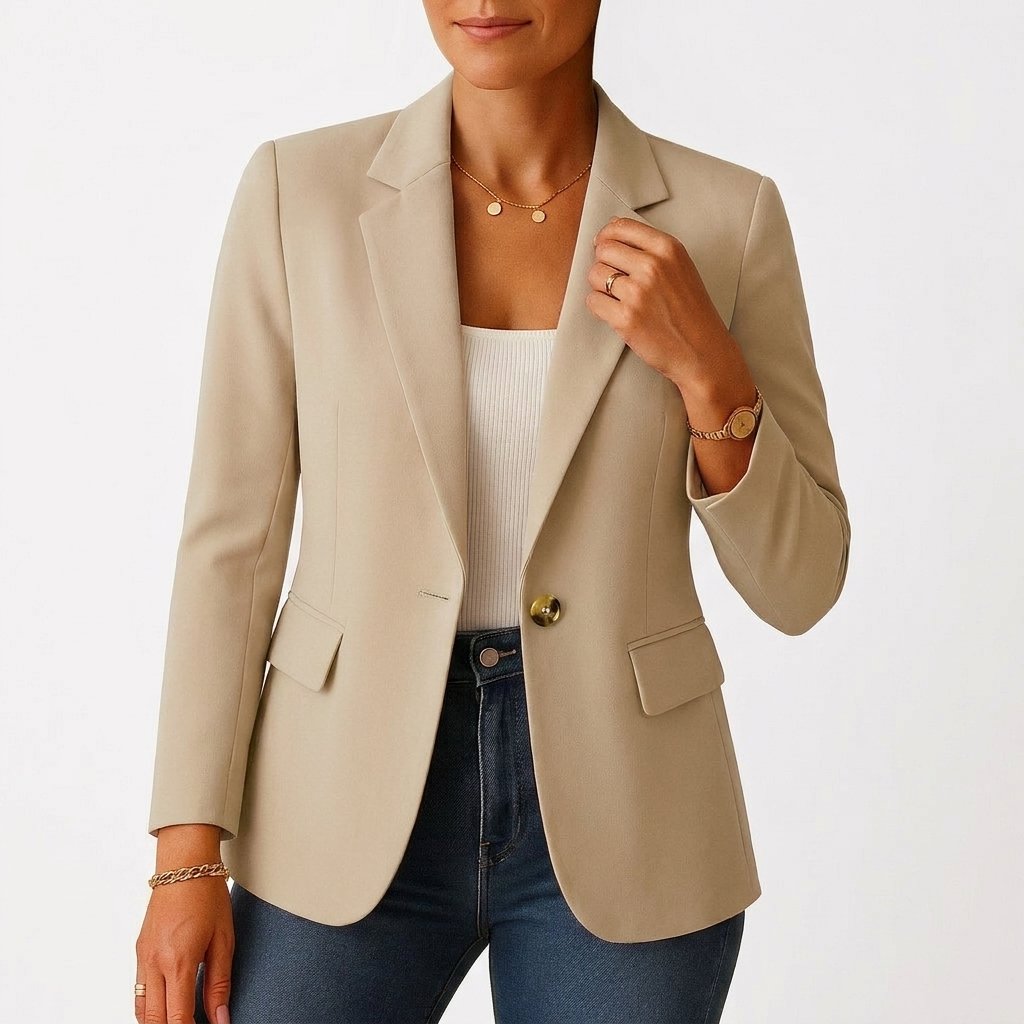 Marianne | Klassischer taillierter Einknopf-Blazer