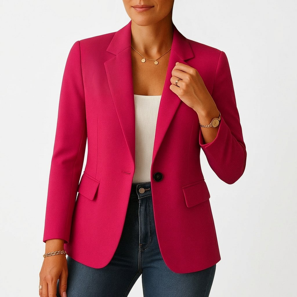 Marianne | Klassischer taillierter Einknopf-Blazer