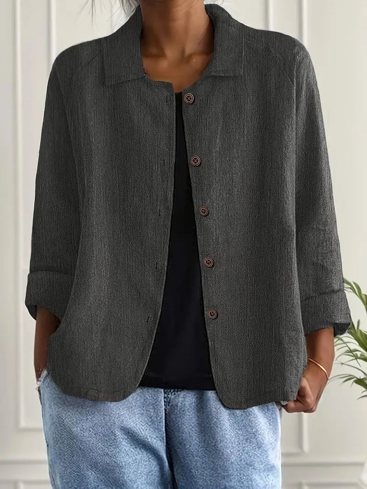 Mathilda | Entspannter Langarm-Blazer mit Knopfleiste