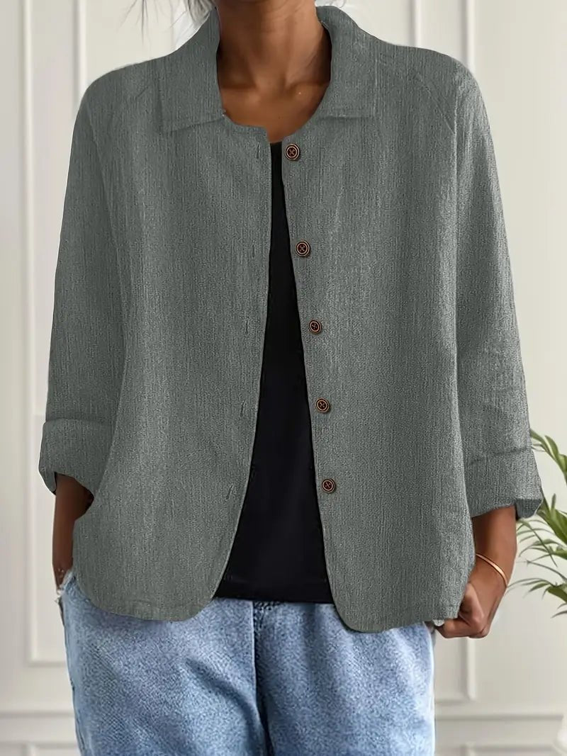 Mathilda | Entspannter Langarm-Blazer mit Knopfleiste