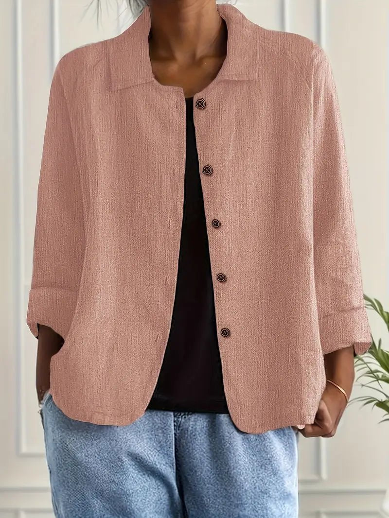 Mathilda | Entspannter Langarm-Blazer mit Knopfleiste