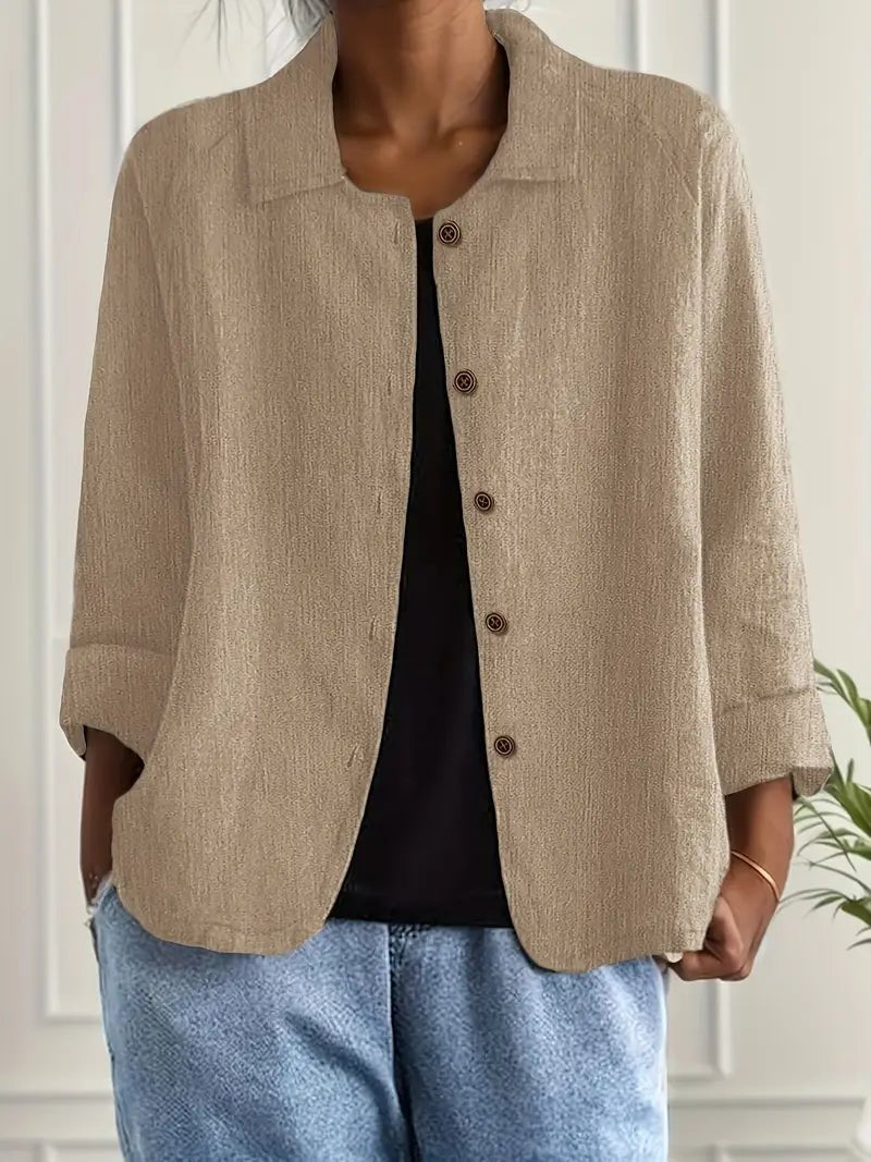 Mathilda | Entspannter Langarm-Blazer mit Knopfleiste