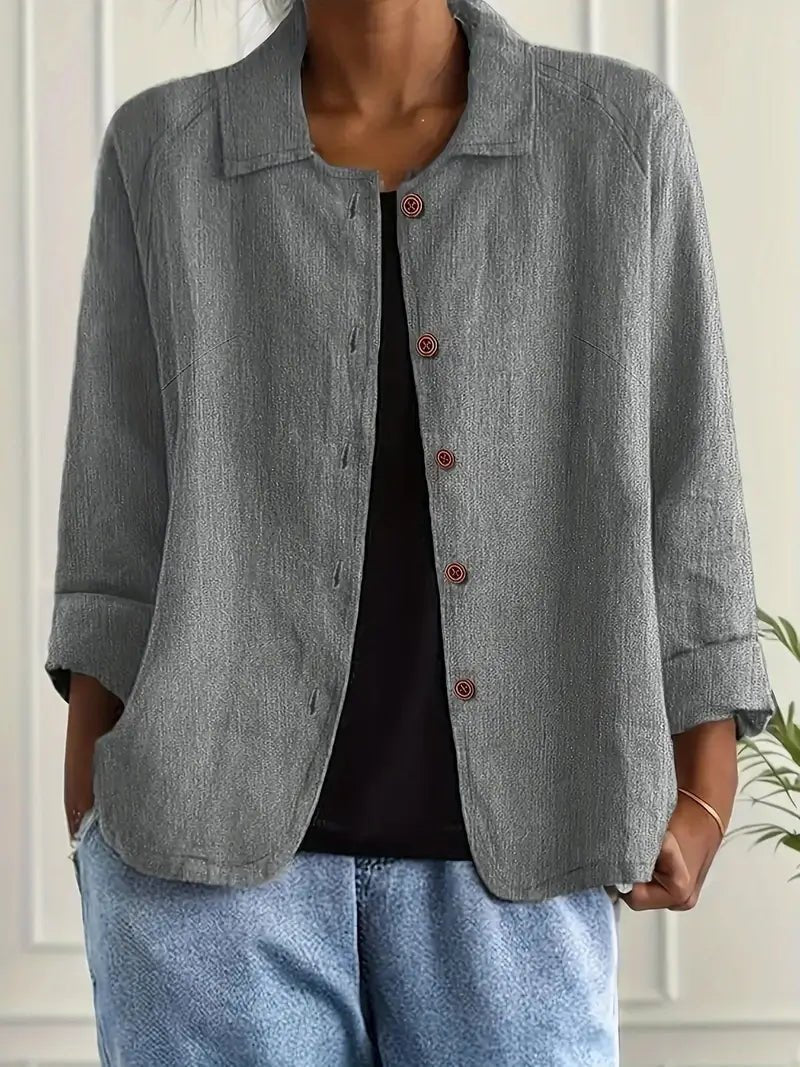 Mathilda | Entspannter Langarm-Blazer mit Knopfleiste
