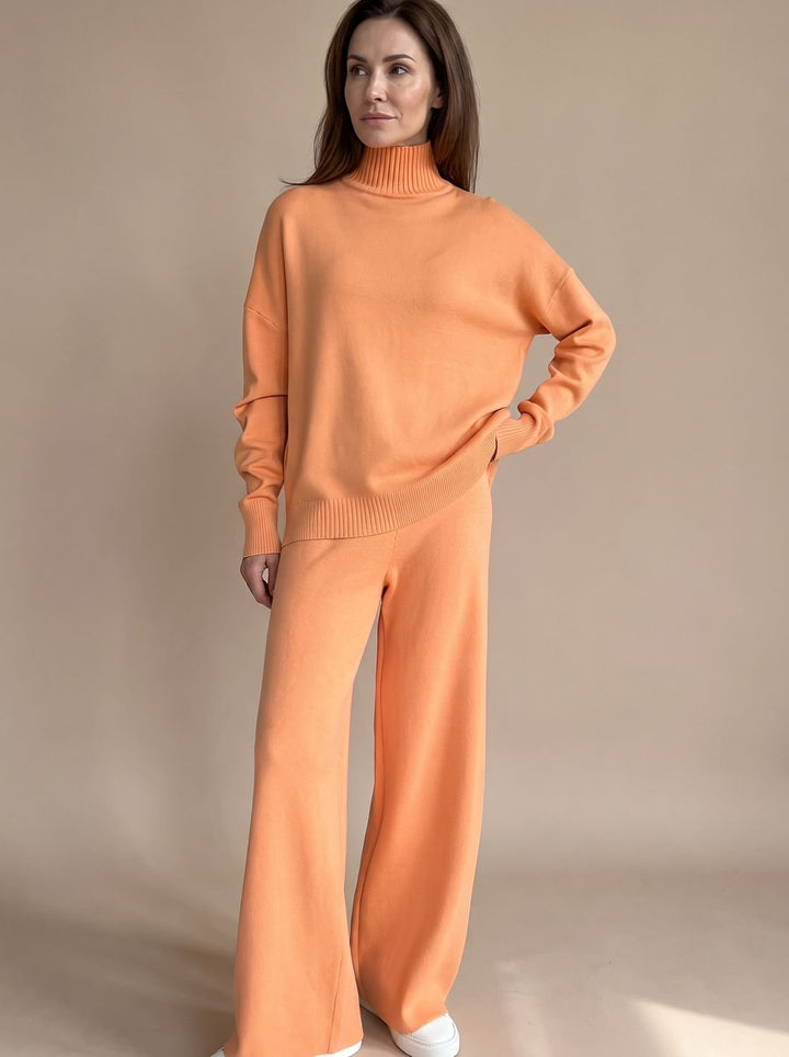 Norina | Oversize-Rollkragenpullover mit weiter Hose