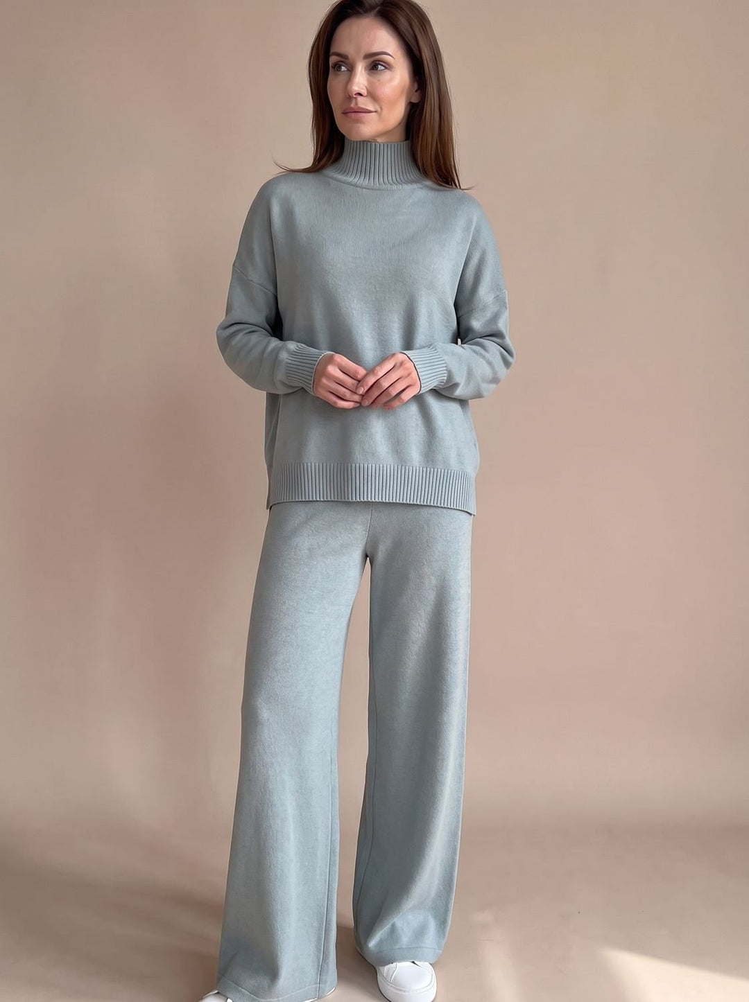 Norina | Oversize-Rollkragenpullover mit weiter Hose